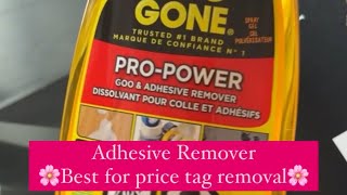 🌸Adhesive Remover🌸Best for price tag removal🌸. #Fyp #foryoupage #adhesive #canada #canadacouple