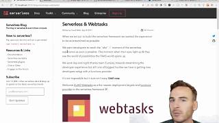 Getting started with Webtasks + Serverless