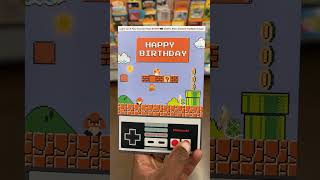 Omg I want this Super Mario Bros birthday card for myself!!