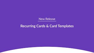 Recurring Сards & Cards templates