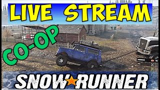 Snow Runner Co-Op | Spring Break Live Stream | Let's Play Snow Runner