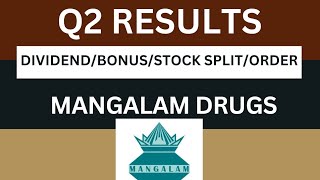 mangalam drugs Q2 Results 2025 | mangalam drugs Results Today | mangalam drugs Share Latest News