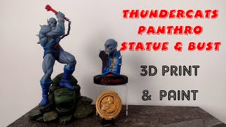 Panthro Thundercats - 3D Printing, Model building, Painting & Review  Custom Statue Bust