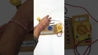 Hand Crank DC Generator Project | Simple Electric Generator #dcgenerator #dcmotor #schoolproject