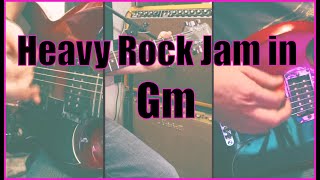 Jam Backing Track – Heavy Rock Jam in G Minor – Blues Scale | Play-along