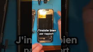 Changement d’écran d’un iPhone 13 avec écran original reconditionné #reparation #smartphone #repair