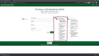 George Mason's OER Meta-finder