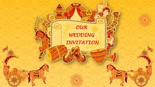 Rajasthani /Marwari Style Wedding Invitation Animated Video | Save the Date Video