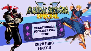 Samurai shodown V match, Kebot (andri) vs Slider 2k3 (Heri), GGPO indonesia