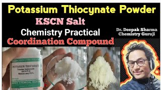 Potassium Thiocyanate| coordination compound| Chemistry #Class12 #cbse #board #practical #property