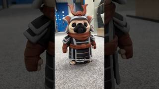 Pug samurai feito com impressao 3d, quem explica ? 😂 #impressoras3d #impressão3d #pug