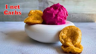 Next Level Keto Bubble Gum Ice Cream with Quick Vanilla Cookies! 1g net Carb