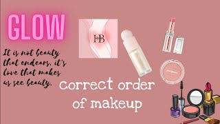 correct order of makeup application for beginners 🌸