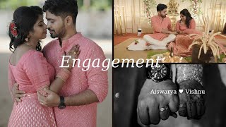 Engagement Highlights 2023 | Aiswarya & Vishnu | A Love Story Unveiled | Wedding Stories Photography