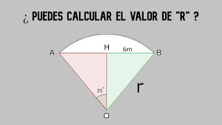 Reto geométrico, ¿Puedes calcular el valor del radio "r"? #13