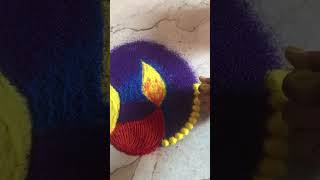 Easy and creative rangoli design #shortvideo