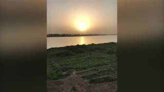 Chad -  Sunset on Chari River