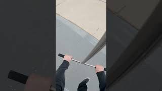 amazing bri flip on street scooter #shorts