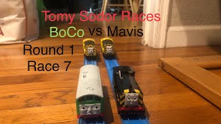 Tomy/Trackmaster/Plarail Sodor Races Round 1 Race 7 BoCo vs Mavis