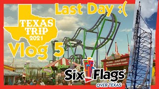 Texas Vlog #5: Last Day at Six Flags Over Texas - Final Thoughts (Dallas, TX) 3/14/2021