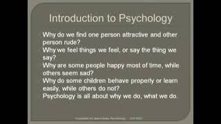 Define Psychology. Why Psychology is a scientific study ? Behaviour, mental processes, scientific.