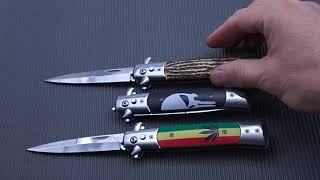 PK08 Super Italian Stiletto Automatic Knife - Bayonet