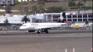 Volaris A319-100 Takeoff at San Diego Int'l (KSAN)