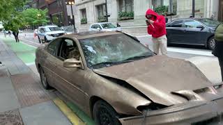 The Batman filming in Chicago Prop Cars