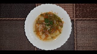 Легкий супчик из замороженного горошка. Просто и вкусно. Готовим в мультиварке.