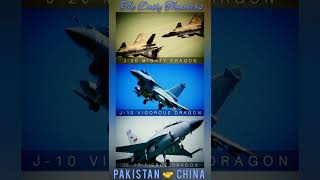 PAF JF-17 FIERCE DRAGON, PLAAF J-10 VIGOROUS DRAGON, PLAAF J-20 MIGHTY DRAGON