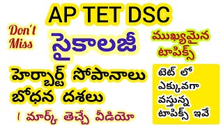 Ap Tet dsc హెర్బర్ట్ సోపానాలు , బోధనా దశలు #aptet2024 #apdsctet #apdsc2024 #aptet #trimethods