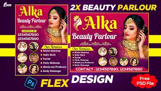 Beauty Parlour Flex Design || Free PSD File || Its PS-Design || 2023