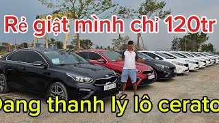 Rẻ giật mình chỉ từ 120tr tới 150tr cho lô 50mẫu Kia Cerato 2016 tới 2019 sả kho tại đại lý Đức Hà