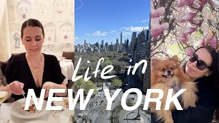 NYC vlog // Anniversary weekend, best restaurants with a view in Manhattan, spring in New York