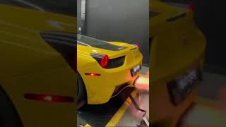 Ferrari 458 on the dyno