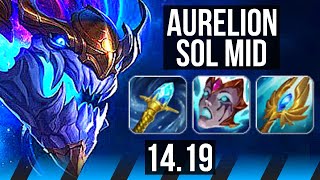 AURELION SOL vs YASUO (MID) | Legendary, 15/2/7 | EUW Diamond | 14.19