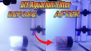 Making DIY fish tank filter | How to make aquarium filter at home | Bio Foam Filter