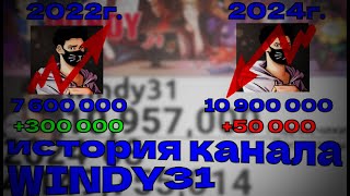 История канала под названием windy31 2012-2024г.(Статистика)