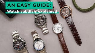 Watch subdials explained