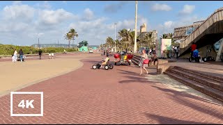 4K Walk - Is Durban World's Biggest Beach Promenade? - South Africa 2023 [ASMR Non-Stop]