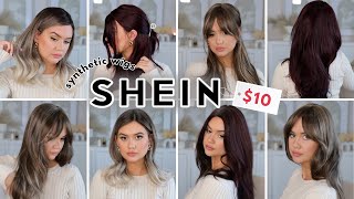 TRYING $10 SYNTHETIC SHEIN WIGS