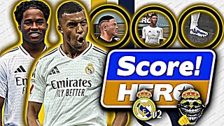 (👑SAIU) SCORE HERO REAL MADRID v2 2025 COM JOGADORES REAIS CHUTEIRAS FACES CABELOS TUDO MODIFICADO