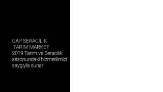 2019 #Tarım ve #Seracılık  Sezonundaki Hizmetlerimiz.