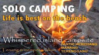 PACAK KHEMAH DI PULAU Whispered island campsite Terengganu | Family dan solo camping, Pantai Timur