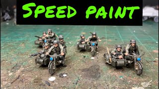 Speed painting WW2 ￼ German motorcycle ￼ |#painting #wargame #ww2 #ww2games #warlordgames