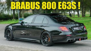 900HP Mercedes E63S AMG BRABUS 800 - CRAZY DRIVING, LOUD Accelerations, FLY-BY!