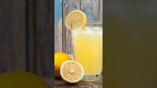 concentrated #lemon juice with #plan water and soda