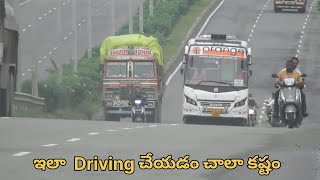 ఇలా  Driving చెయ్యాలి అంటే చాలా కష్టమే ॥ Orange travels ॥ 2+1Sleepar