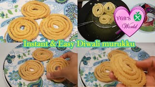 Instant & Easy Diwali murukku | #shorts |Moong dal chakli | Rice Flour Moong Dal Murukku