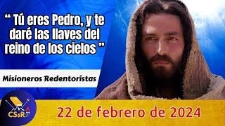 Evangelio de HOY jueves 22 de febrero. Mt 16,13-19. "Tú eres Pedro"